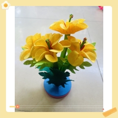 Cây hoa vải dạ làm thủ công hanmade trang trí mầm non - tiểu học