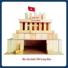 Đồ chơi xếp hình xây dựng lăng Bác bằng gỗ - mô hình lăng Bác ( chuẩn danh mục TT02)