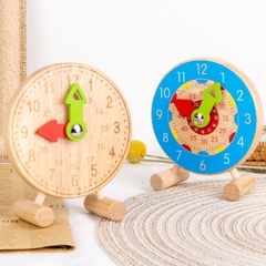 Đồ Chơi Giáo Dục sớm Đồng Hồ  Gỗ Theo Phương Pháp Montessori Cho Bé