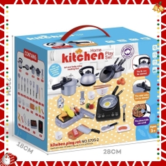 Bộ Đồ Chơi Nấu Ăn 36 Chi Tiết KITCHEN, đô chơi nhà bếp có tặng kèm pin
