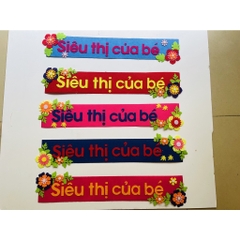 Tên góc Tiêu đề các góc chủ đề lớp học mầm non vải dạ nỉ