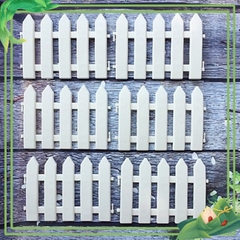 Hàng rào nhựa trắng lắp ghép trang trí dài 1,6m cao 20cm trang trí cây