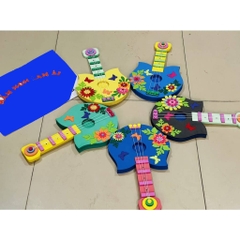 Đồ chơi âm nhạc tự tạo đàn,trống,phách tự tạo