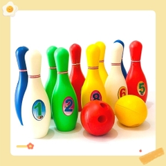Bộ đồ chơi Bowling cỡ to bằng nhựa mềm cho trẻ vui chơi và vận động thể chất mầm non