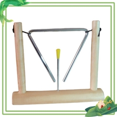 Kẻng tam giác, nkangr âm nhạc, nhạc cụ gõ loại to 150mm cho bé, nhạc cụ TRIANGLE