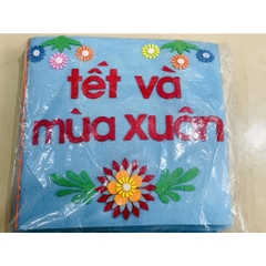 sách vải gồm 10 chủ đề mầm non - KPKH được làm bằng thủ công hanmade mầm non