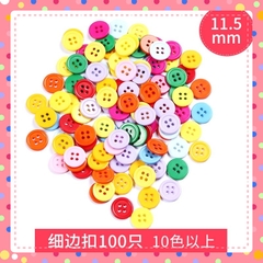 Set 100 cúc áo nhựa tròn  handmade nhiều cỡ làm thủ công