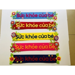 Tên góc Tiêu đề các góc chủ đề lớp học mầm non vải dạ nỉ
