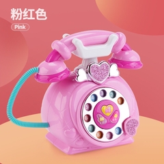 Đồ chơi điện thoại  màu hồng dành cho bé ( tặng kèm pin)