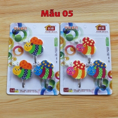 Móc siêu dính treo dán tường hình nghộ nghĩnh mầm non siêu chịu lực