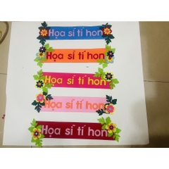 Tên góc Tiêu đề các góc chủ đề lớp học mầm non vải dạ nỉ