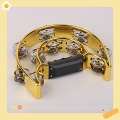Lục lạc xúc xắc nhiều màu sắc, xắc xô,cầm tay loại nhạc cụ tambourine loại to đẹp