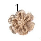 Nơ Vải bố handmade trang trí quà tặng lễ hội, Steam mầm non ( Combo 5 cái)
