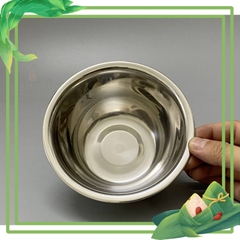 Bát ăn cơm inox size 12cm sâu lòng inox 304 trẻ mầm non ( Hàng Việt Nam)