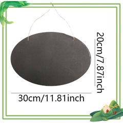 Bảng đen Steam treo tường bằng gỗ, hai mặt, bảng trưng bày trang trí, 30x20 cm