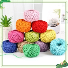 Dây gai màu sợi 2mm x 25 mét kết hợp với 12 màu sắc  làm thủ công Steam