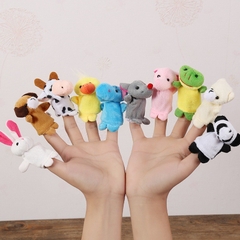 Rối Ngón Tay Hình Động Vật Hoạt Hình Đáng Yêu trò chơi ngón tay ( set 10 con  )