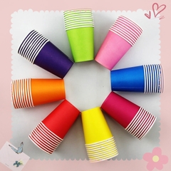 Set 10 cốc giấy màu làm thủ công  tạo hình Steam mầm non - học sinh