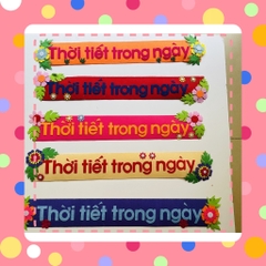 Tên góc Tiêu đề các góc chủ đề lớp học mầm non vải dạ nỉ