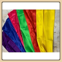 1 SET 6 - 8 CHIẾC CỜ CHUỐI ĐỦ MÀU - CỜ VẢI SATANH CỰC ĐẸP  (  32x80cm/ 40cmx100cm)