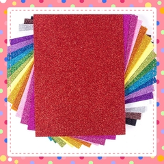 Xốp nhũ kim tuyến kích thước 40x50 cm làm thủ công làm hoa trang trí mầm non - Tiểu học