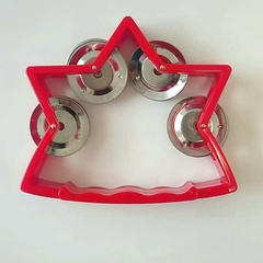 Lục lạc xúc xắc, xắc xô,cầm tay loại nhạc cụ tambourine hình ngôi sao cho bé