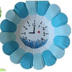 Đĩa hoa giấy màu trang trí  lớp handmade mầm non - Tiểu học ( set 5 cái)