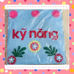 sách vải gồm 10 chủ đề mầm non - KPKH được làm bằng thủ công hanmade mầm non