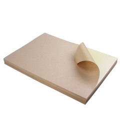 Giấy Decal có keo  da bò A4 (Giấy Kraft) xấp 100 tờ