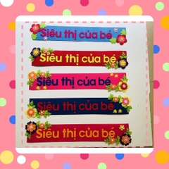 Tên góc Tiêu đề các góc chủ đề lớp học mầm non vải dạ nỉ