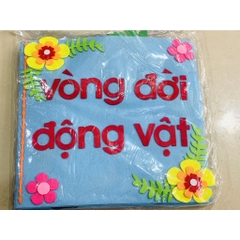 sách vải gồm 10 chủ đề mầm non - KPKH được làm bằng thủ công hanmade mầm non