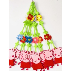Rèm nỉ  set 10 dây hình hoa, con vật dễ thương trang trí lớp học mầm non - Tiểu học
