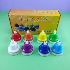 Set 8 chuông bấm Giáo cụ Montessori - Chuông bấm 8 nốt Montessori - Facmogu 8 Diatonic Metal Notes