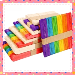 Que kem gỗ màu làm thủ công handmade mô hình mầm non - tiểu học