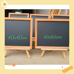 Bảng ĐEN MENU 1 mặt đen viết phấn khung gỗ  có giá đỡ dành cho các cửa hàn g cafe,trà sữa, trà chanh, đồ ăn nhanh