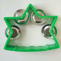 Lục lạc xúc xắc, xắc xô,cầm tay loại nhạc cụ tambourine hình ngôi sao cho bé