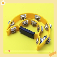 Lục lạc xúc xắc nhiều màu sắc, xắc xô,cầm tay loại nhạc cụ tambourine loại to đẹp