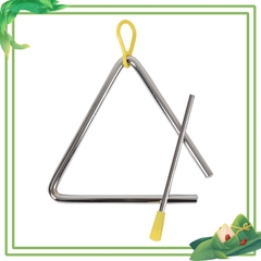 Kẻng tam giác, nkangr âm nhạc, nhạc cụ gõ loại to 150mm cho bé, nhạc cụ TRIANGLE