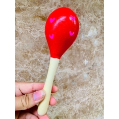 Lục lạc gỗ - Xúc xắc bầu dài loại to dài 20cm ( Giáo cụ âm nhạc) đồ dùng mầm non