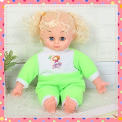 Búp bê tóc vàng đồ chơi bé gái dễ thương phát nhạc 36 cm