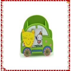 Ống cắm bút bằng gỗ hình ôtô làm quà tặng siêu dễ thương trang trí handmade Steam