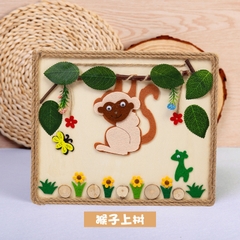 Tranh gỗ thủ công sáng tạo trang trí góc Steam. cho trẻ tạo hình Mầm non - Tiểu học