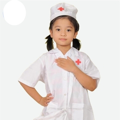 Trang phục nhập vai Bác sĩ HT cho trẻ 3 -5 tuổi mầm non ( loại vải dày đẹp loại I)