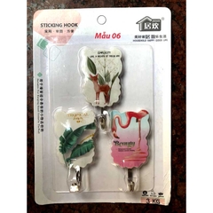 Móc siêu dính treo dán tường hình nghộ nghĩnh mầm non siêu chịu lực