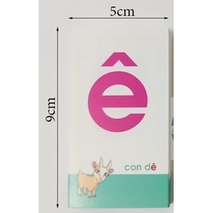 Bộ Thẻ Học Chữ Cái và Chữ Số  2 mặt  44 thẻ/ 1 bộ  Cho Trẻ Mầm Non