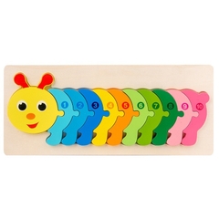 Xếp hình  tranh ghép hình gỗ nổi nối số 3D to đẹp cho bé học số đếm cực dễ GIáo Cụ Montessori
