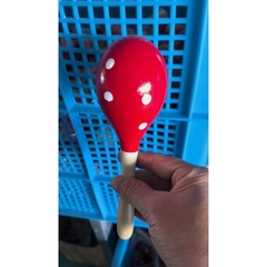 Lục lạc gỗ - Xúc xắc bầu dài loại to dài 20cm ( Giáo cụ âm nhạc) đồ dùng mầm non