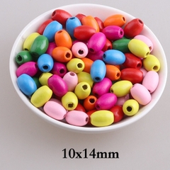 Hạt gỗ xâu vòng -  xâu hạt nhiều màu làm Hanmade thủ công nhiều kích thước mầm non