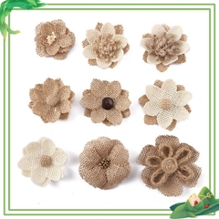 Nơ Vải bố handmade trang trí quà tặng lễ hội, Steam mầm non ( Combo 5 cái)