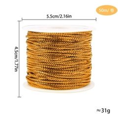 Cuộn Dây Kim Tuyến sợi dày 2mm x 50m Dùng Làm thủ công gói quà - Trang Trí Giáng Sinh